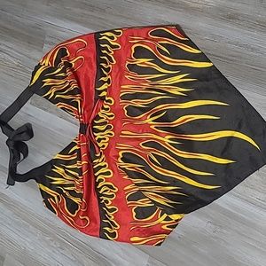 Flame bandana  top